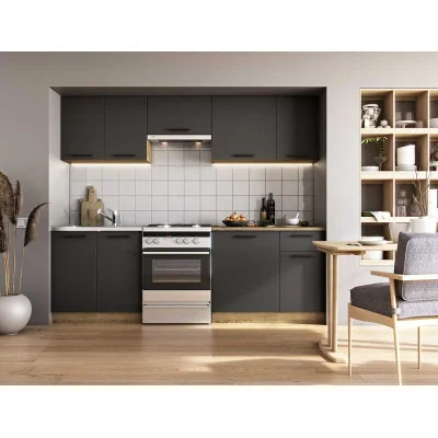 KITCHEN DARIA 240 - CRAFT OAK, ANTHRACITE